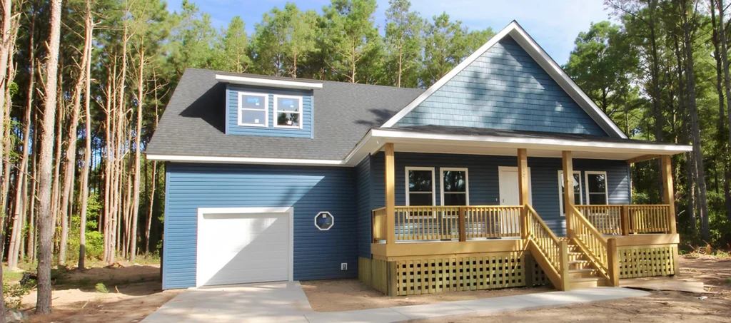 Residential Porch Installation by SimpleSide Construction OBX