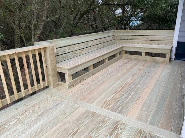 Wood Deck by SimpleSide Construction OBX